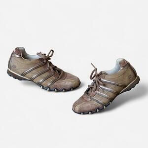 Skechers Sporty Y2K Brown Trail Sueded Sneakers